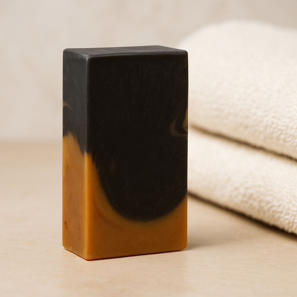 DSL Turmeric Charcoal Soap with Cajeput Oil – 4.5 oz