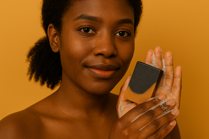DSL Turmeric Charcoal Soap with Cajeput Oil – 4.5 oz