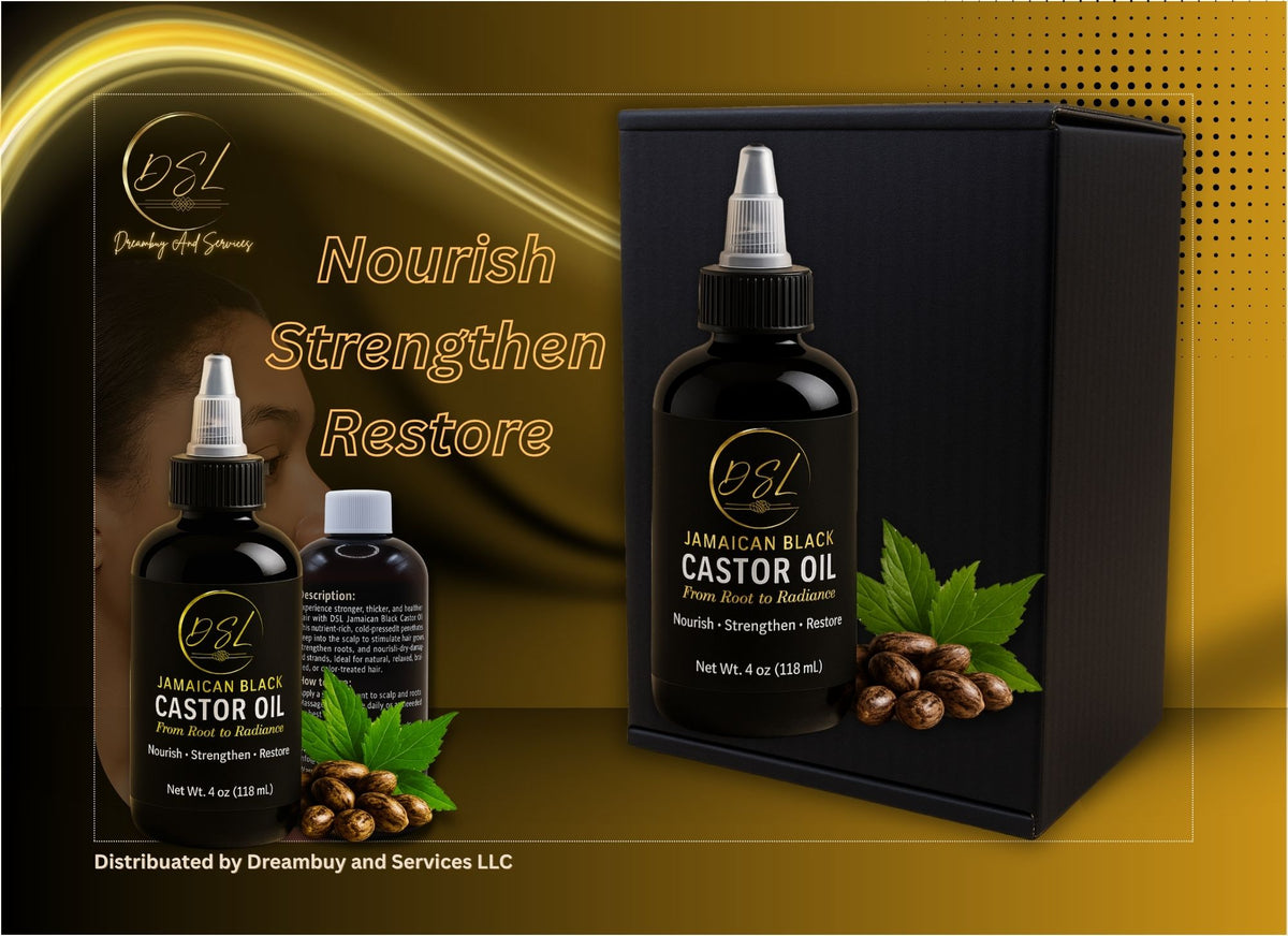 DSL Jamaican Black Castor Oil – Hair Growth & Scalp Treatment | 100% Pure | 4 oz
