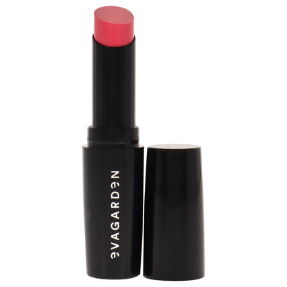 Close-up of Camelia Rose lipstick shade on a hand