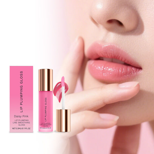 Close-up of AMZ Hydrating Lip Gloss tube showcasing its sleek design.