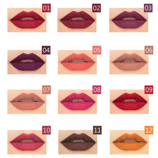 Close-up of waterproof lip liners that double as eyeliners