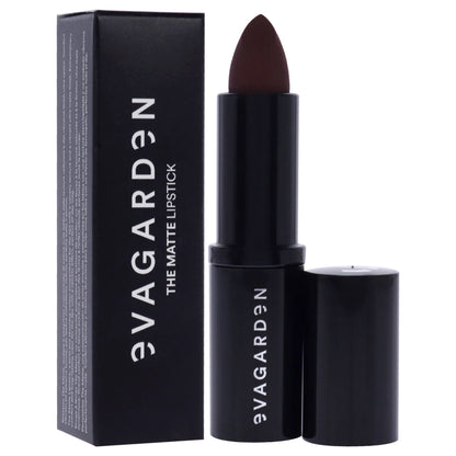 Packaging of Evagarden Matte Liquid Lipstick - 635 Amaranth displayed on a marble surface