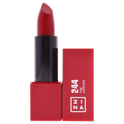 The 0.16 oz lipstick tube of 3INA in True Red, elegantly displayed on a white background.