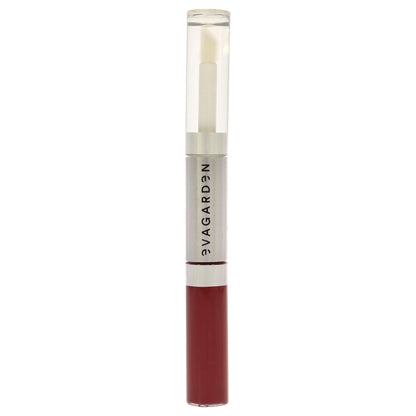 Close-up of the smooth application of Crimson Red Lip Cream