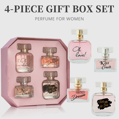 Four distinct fragrances in the Women's Fragrance Gift Set for various occasions