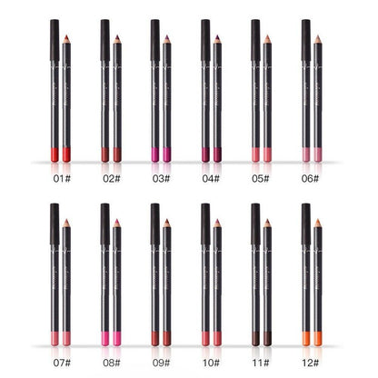 Elegant packaging of the waterproof lipstick and liner collection