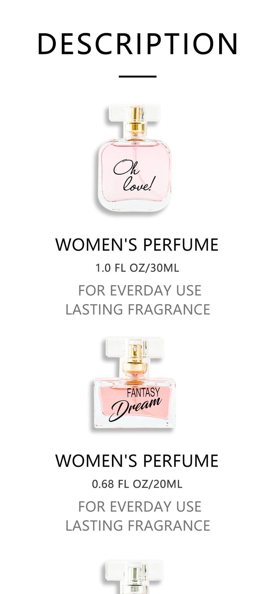 Women's Fragrance Gift Set displayed with decorative elements