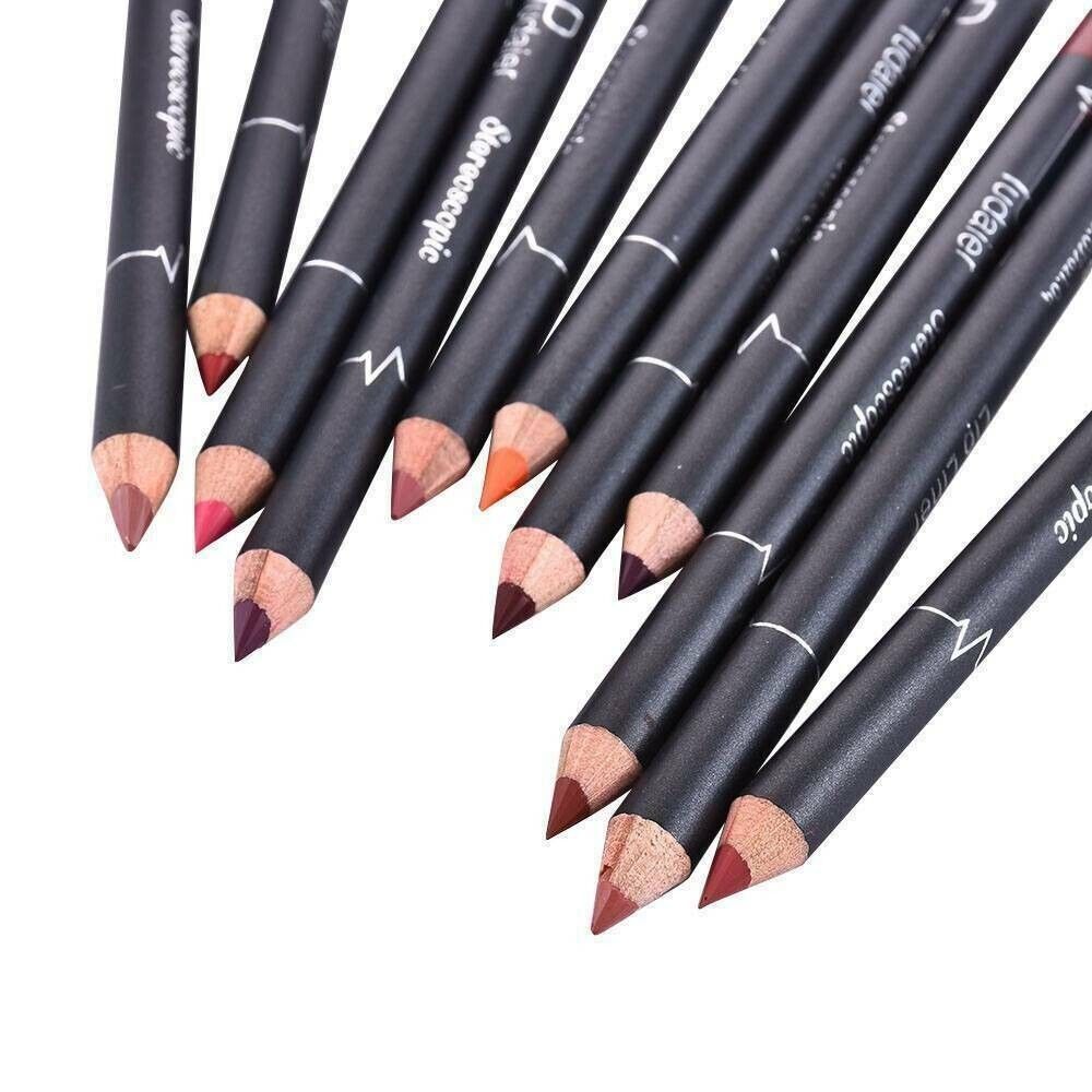 Colorful assortment of lipsticks from the 12-piece set